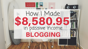 Income passive blogging earned over sick while traffic transformation grew monthly 1000 views